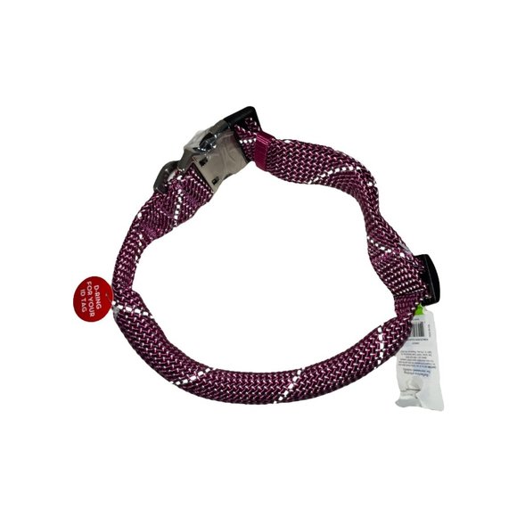 NWT Kong Rope Collar Reflective Stitching D-Ring Buckle Padded Dog XL 24-30" - Picture 1 of 5